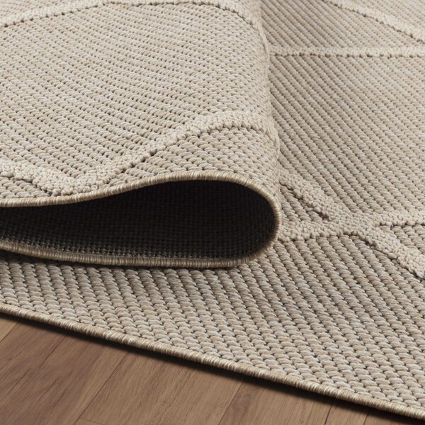 Ayyildiz, Kusový koberec Patara 4952 Beige – na ven i na doma, 120x170, béžová, chodba / předsíň