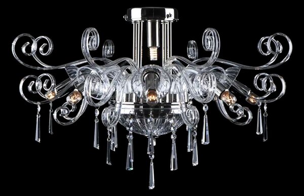 Designový lustr EL4188+103, Varianta Stříbrný