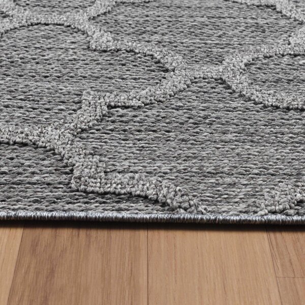 Ayyildiz, Kusový koberec Patara 4951 Grey – na ven i na doma, 80x250, šedá, chodba / předsíň
