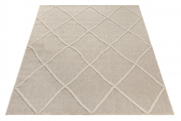 Ayyildiz, Kusový koberec Patara 4952 Beige – na ven i na doma, 120x170, béžová, chodba / předsíň