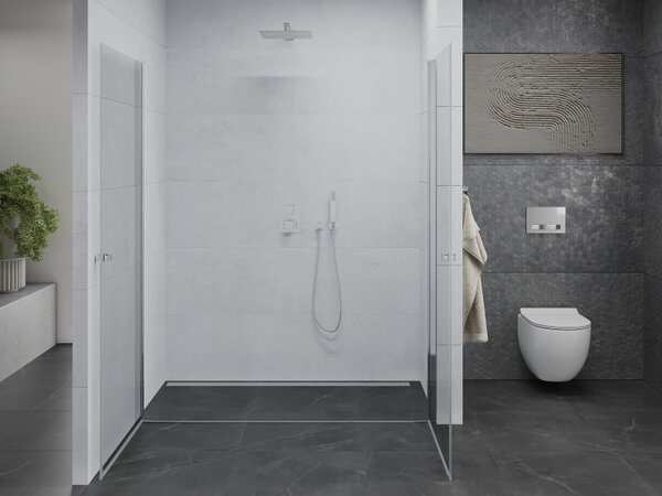 Mexen Pretoria Duo sprchové dveře otočné 140 cm, průhledné, chrom - 852-140-000-02-00