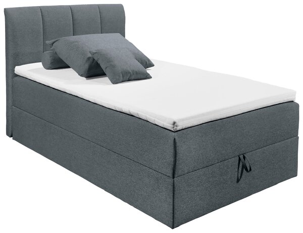 POSTEL BOXSPRING, 120/200 cm, antracitová MID.YOU - Jednolůžkové postele, Online Only