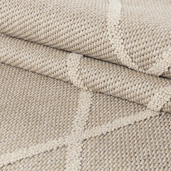 Ayyildiz, Kusový koberec Patara 4952 Beige – na ven i na doma, 120x170, béžová, chodba / předsíň