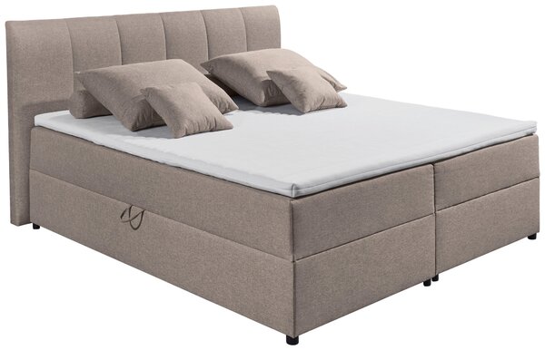 POSTEL BOXSPRING, 180/200 cm, jílová barva MID.YOU - Manželské postele, Online Only