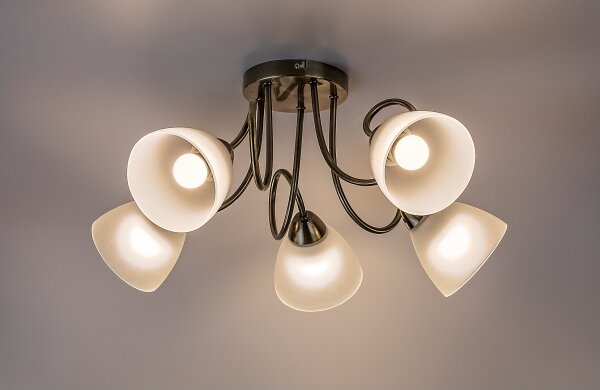 Rabalux 71482 - Přisazený lustr PALOMINA 5xE27/60W/230V
