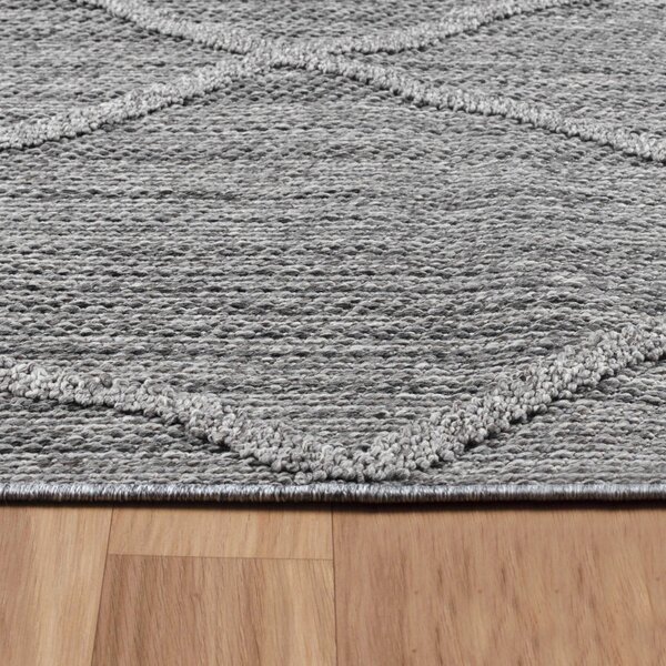 Ayyildiz, Kusový koberec Patara 4952 Grey – na ven i na doma, 80x150, šedá, chodba / předsíň