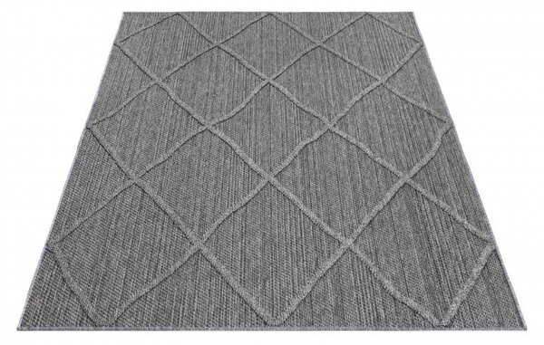 Ayyildiz, Kusový koberec Patara 4952 Grey – na ven i na doma, 80x150, šedá, chodba / předsíň