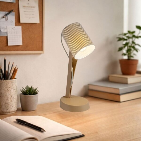 Rabalux 74089 - Stolní lampa SOLVET 1xE14/11W/230V béžová