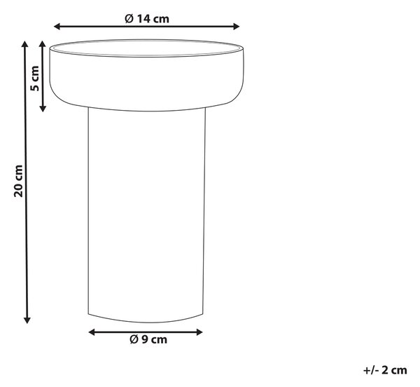 Váza na květiny PLATANIA Sklo 20 cm Oranžová
