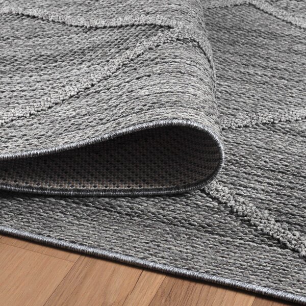 Ayyildiz, Kusový koberec Patara 4952 Grey – na ven i na doma, 80x150, šedá, chodba / předsíň