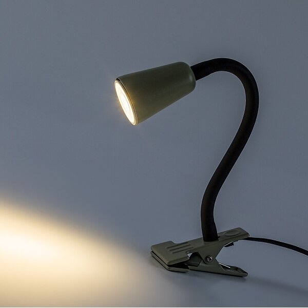 Rabalux 74092 - Stolní lampa s klipem ALDO 1xGU10/7W/230V khaki