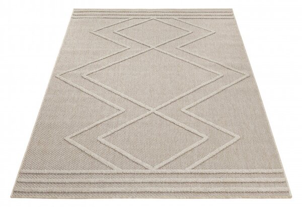 Ayyildiz, Kusový koberec Patara 4954 Beige – na ven i na doma, 80x150, béžová, chodba / předsíň