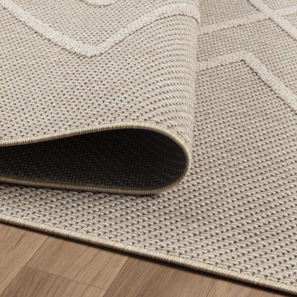 Ayyildiz, Kusový koberec Patara 4954 Beige – na ven i na doma, 80x150, béžová, chodba / předsíň