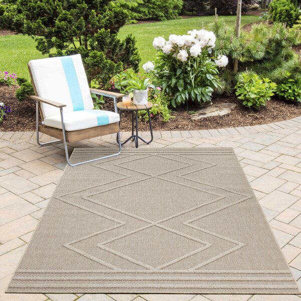 Ayyildiz, Kusový koberec Patara 4954 Beige – na ven i na doma, 80x150, béžová, chodba / předsíň