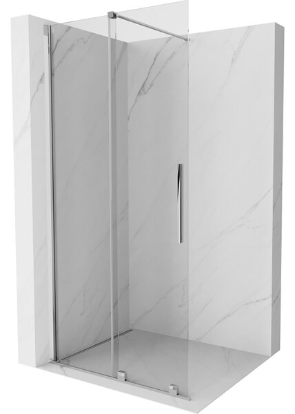 Mexen Velar sprchová stěna posuvná Walk-in 70 x 200 cm, transparentní 8 mm, chrom - 871-070-000-03-01