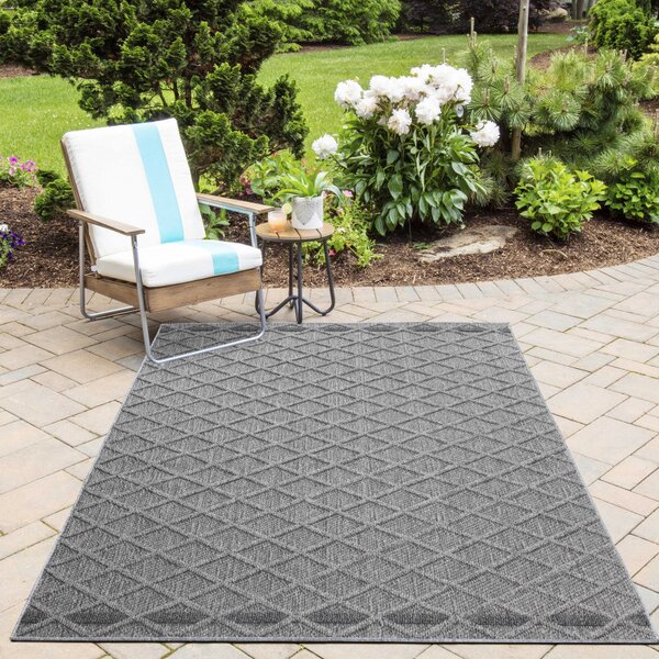 Ayyildiz, Kusový koberec Patara 4953 Grey – na ven i na doma, 80x150, šedá, chodba / předsíň