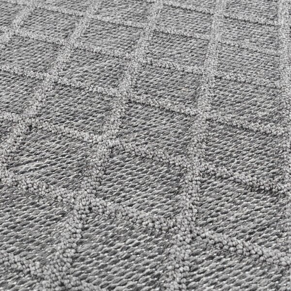 Ayyildiz, Kusový koberec Patara 4953 Grey – na ven i na doma, 80x150, šedá, chodba / předsíň
