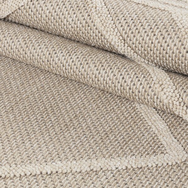 Ayyildiz, Kusový koberec Patara 4954 Beige – na ven i na doma, 80x150, béžová, chodba / předsíň