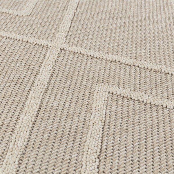 Ayyildiz, Kusový koberec Patara 4954 Beige – na ven i na doma, 80x150, béžová, chodba / předsíň