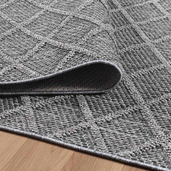 Ayyildiz, Kusový koberec Patara 4953 Grey – na ven i na doma, 80x150, šedá, chodba / předsíň