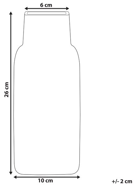 Váza na květiny MERBAKA Sklo 26 cm Smaragdová