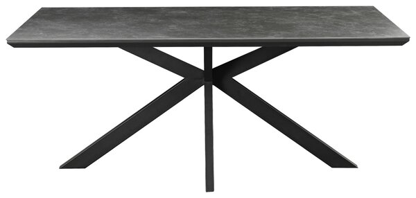 JÍDELNÍ STŮL, černá, tmavě šedá, 180/90/76 cm MID.YOU - Jídelní stoly, Online Only