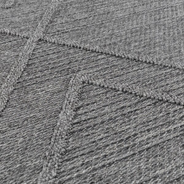Ayyildiz, Kusový koberec Patara 4954 Grey – na ven i na doma, 200x290, šedá, chodba / předsíň