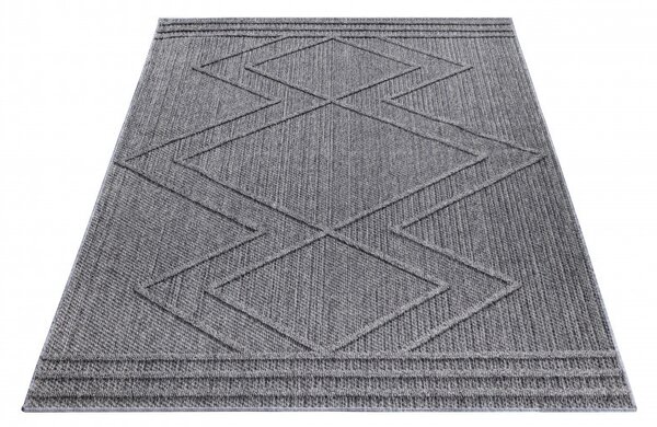 Ayyildiz, Kusový koberec Patara 4954 Grey – na ven i na doma, 200x290, šedá, chodba / předsíň