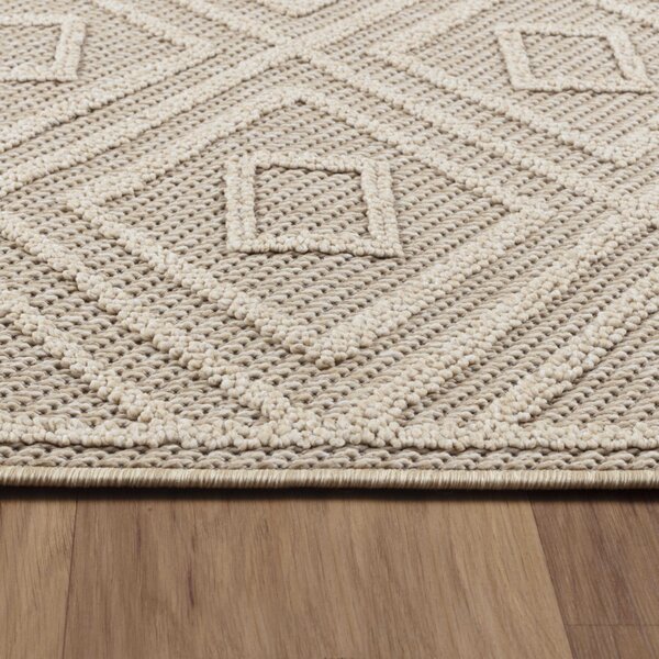 Ayyildiz, Kusový koberec Patara 4956 Beige – na ven i na doma, 80x150, béžová, chodba / předsíň