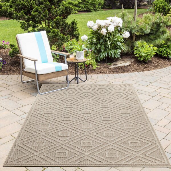 Ayyildiz, Kusový koberec Patara 4956 Beige – na ven i na doma, 80x150, béžová, chodba / předsíň