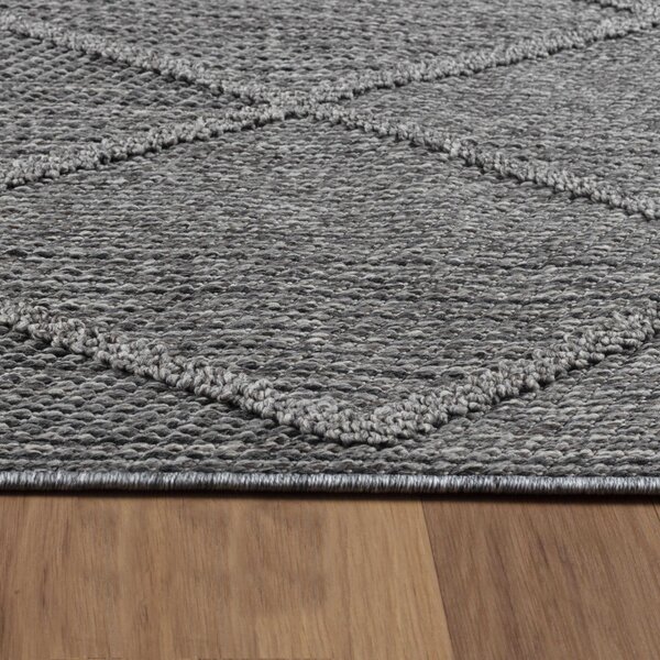 Ayyildiz, DOPRODEJ: 240x340 cm Kusový koberec Patara 4955 Grey – na ven i na doma, 240x340, šedá, chodba / předsíň