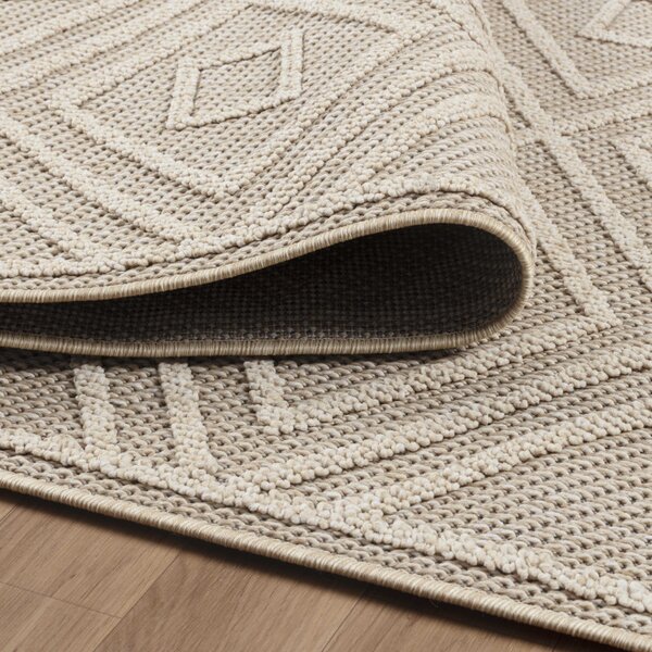 Ayyildiz, Kusový koberec Patara 4956 Beige – na ven i na doma, 80x150, béžová, chodba / předsíň