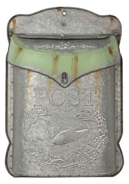 Clayre & Eef Retro kovová poštovní schránka POST s patinou