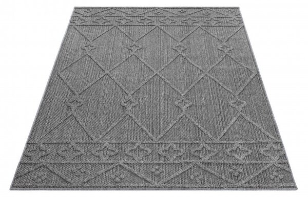 Ayyildiz, DOPRODEJ: 240x340 cm Kusový koberec Patara 4955 Grey – na ven i na doma, 240x340, šedá, chodba / předsíň