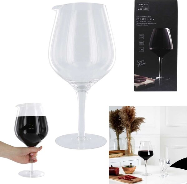 Skleněná karafa na víno Vinario 1,6l