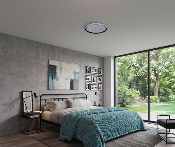 Kanlux 46281-LED Stm. svít. LIXAN 47W/230V 3000-6500K pr.38,6 cm bílá/černá + DO
