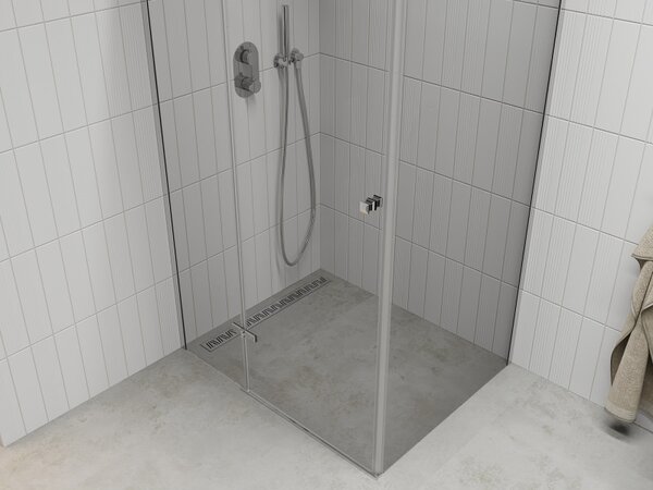 Mexen Roma sprchový kout 80x70cm, 6mm sklo, chromový profil-čiré sklo, 854-080-070-01-00