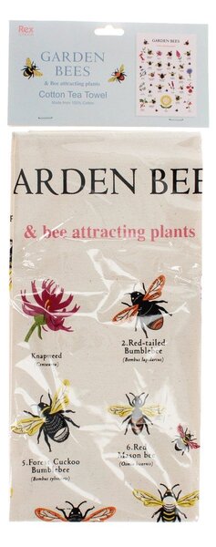 Bavlněná utěrka 50x70 cm Garden Bees – Rex London