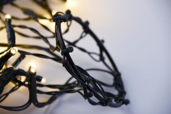 Světelný řetěz ve tvaru kuželu, 280 LED, teple bílá