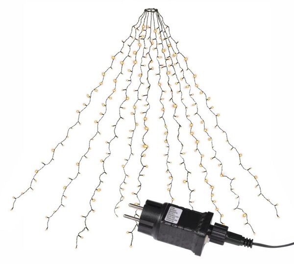 Světelný řetěz ve tvaru kuželu, 280 LED, teple bílá