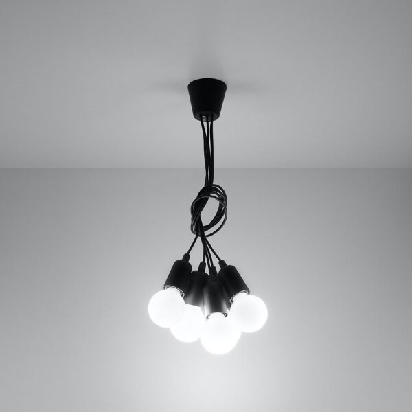 Sollux SL.0574 - Lustr na lanku DIEGO 5xE27/60W/230V