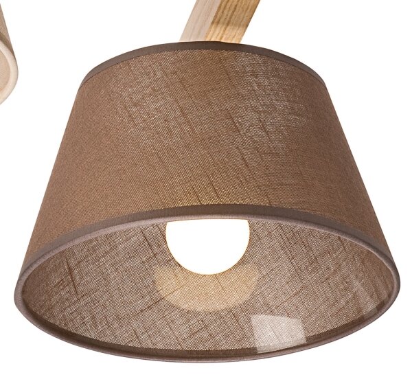 Přisazený lustr ANTONIO 3xE14/40W/230V dub