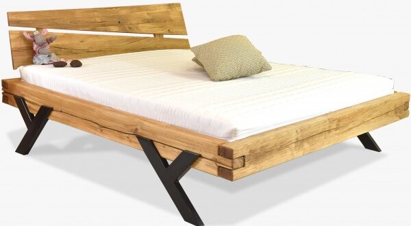 Luxusní postel z masivu model Y - dub 180 x 200 cm