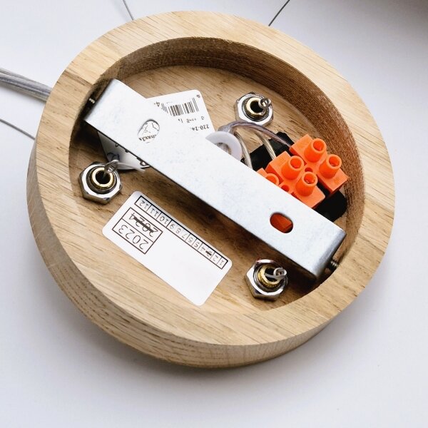Lustr na lanku OAK 3xE27/60W/230V dub pr. 47,5 cm