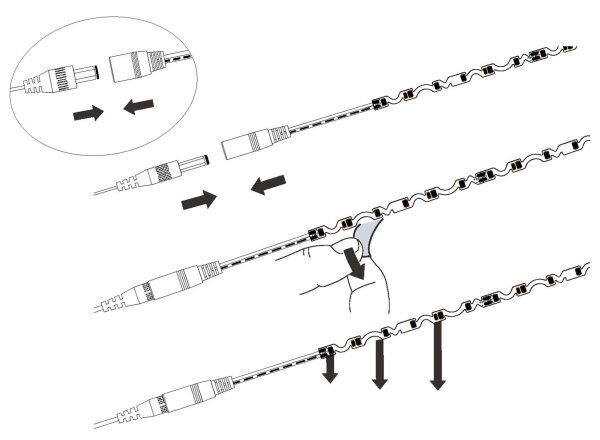 Eglo 98571 - LED Pásek STRIPE LED/9,6W/230V/24V 2m