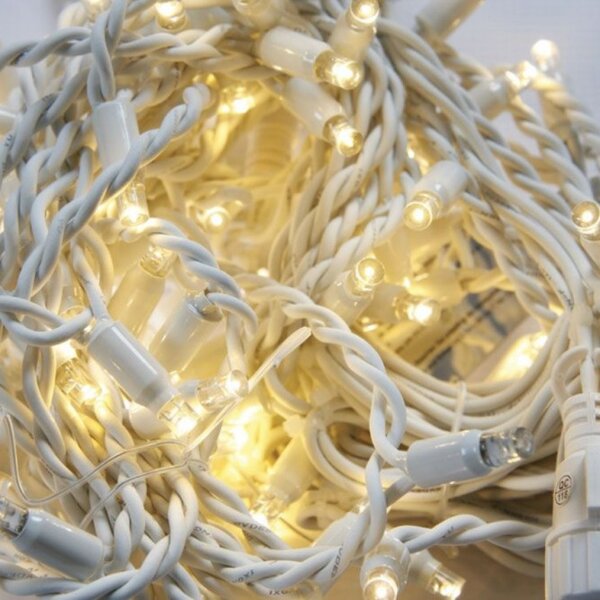 DELUXE PROFI prodlužovací venkovní girlanda 20 LED teplá bílá