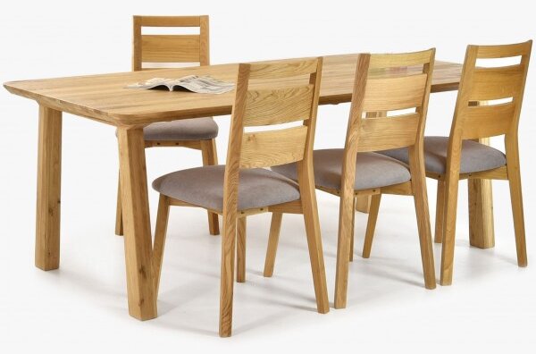 Jídelní stůl masiv Tina + židle dub Virginia