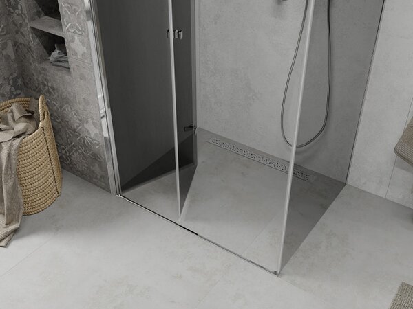 Mexen Lima sprchový kout 70x90cm, 6mm sklo, chromový profil-šedé sklo, 856-070-090-01-40