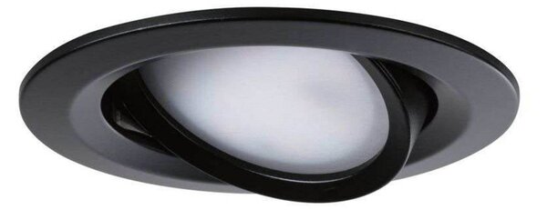 Paulmann LED vestavná svítidla Nova Coin Smart černá RGBW, sada 3 ks, 8,4 cm, stmívatelný, Černá, Obývací pokoj / jídelna, Hliník, Moderní, Podhledové stropní svítidlo