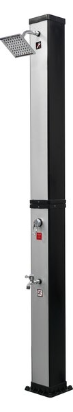 Furnigo Solární sprcha Square 40 L - stříbrná